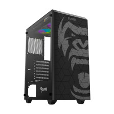 GABINETE GAMER ZILLA | LATERAL DE VIDRO - MID TOWER - CLANM